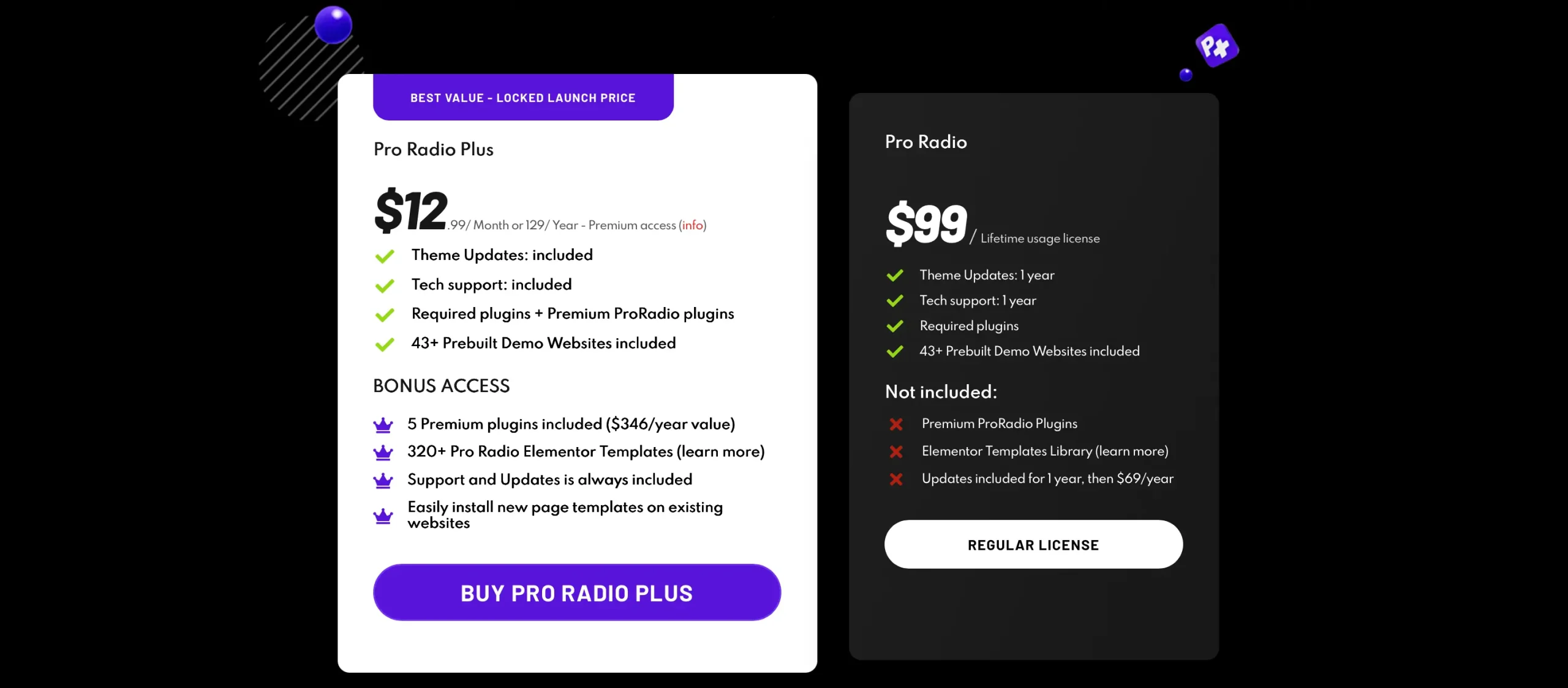 pro radio plus webradio wordpress theme