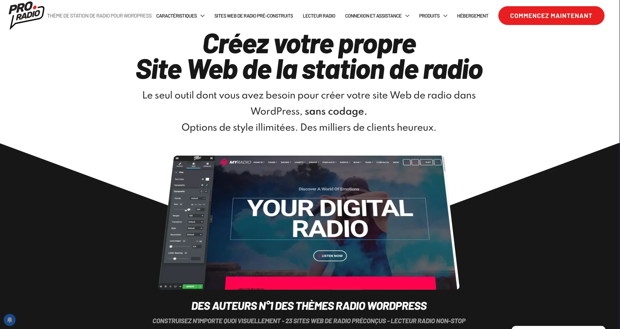 proradio wordpress theme webradio créer calendrier webradio