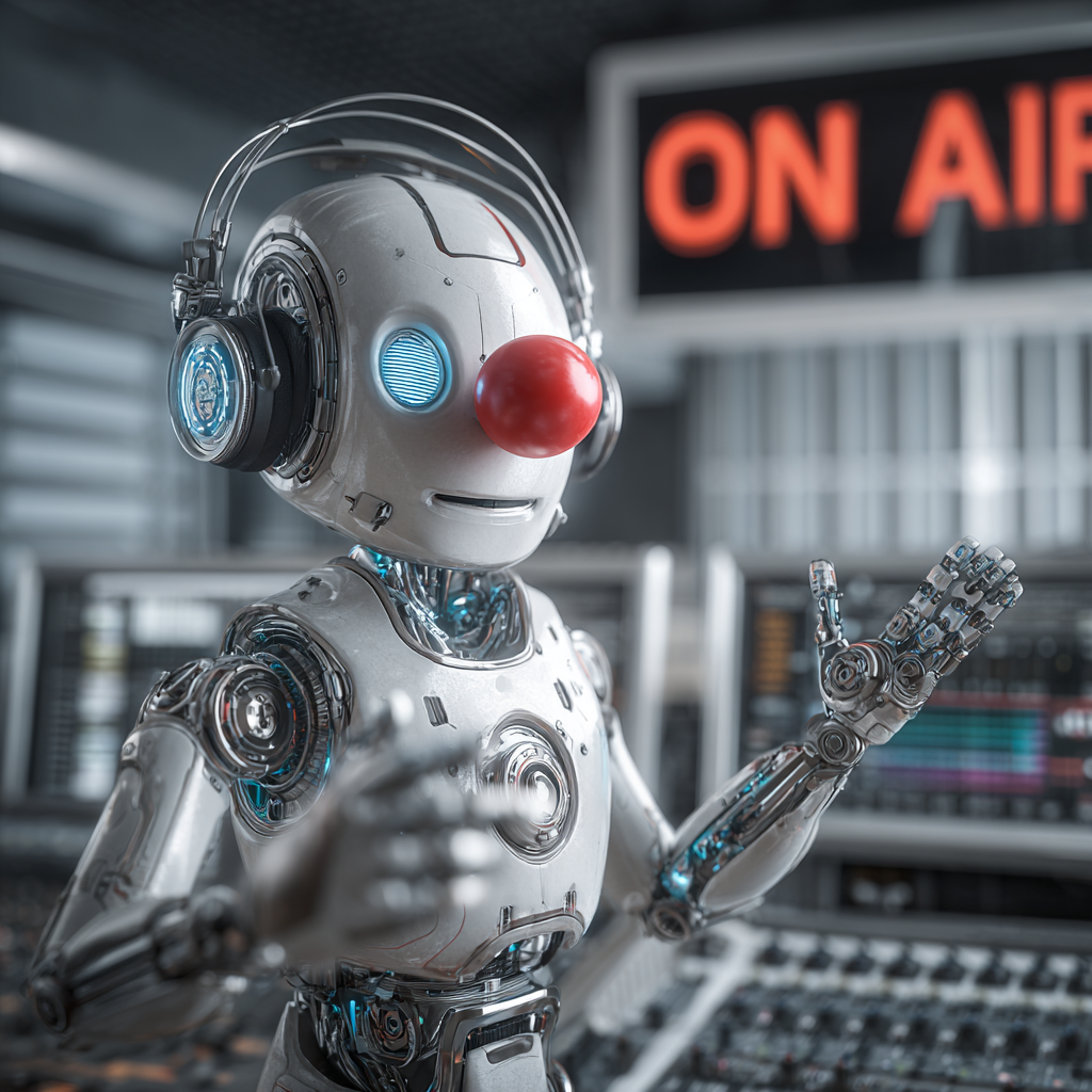 langage radio robot animateur radio nez clown 1 ia radio langage radio funk disco ia