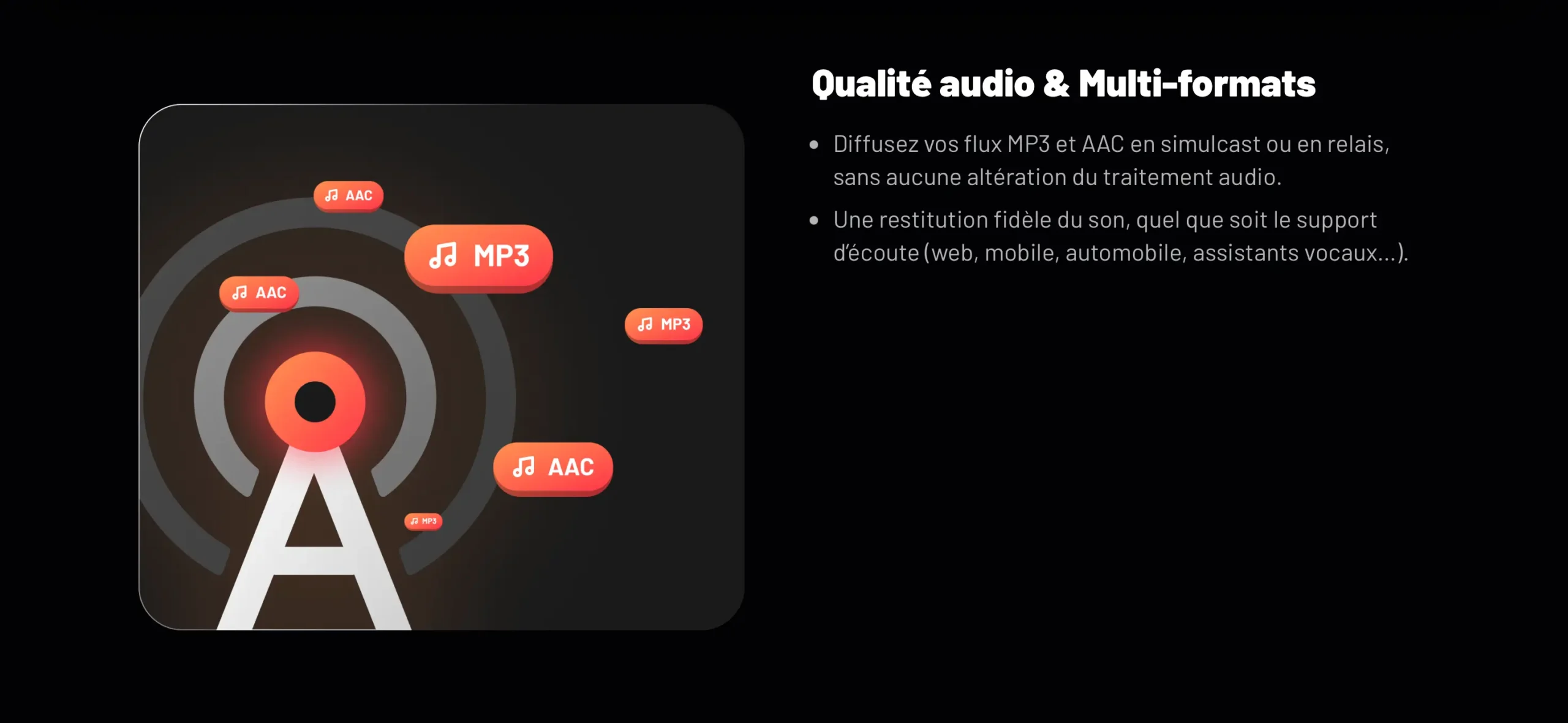 qualité audio multi formats